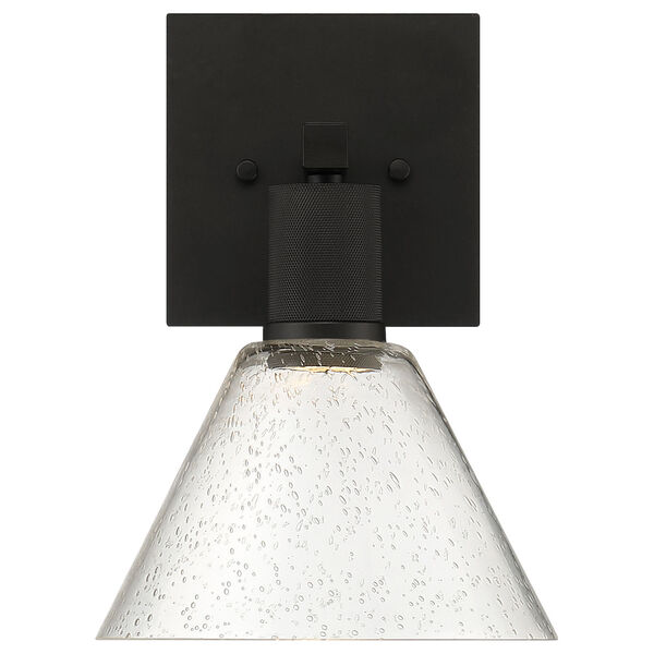 Port Nine Black Outdoor Intergrated LED Wall Sconce with Clear Glass, image 2