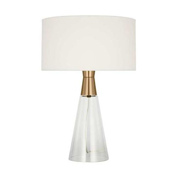 Pender Satin Brass One-Light Table Lamp, image 1