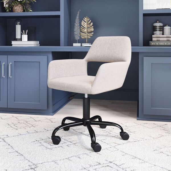 Athair Beige and Black Office Chair, image 2
