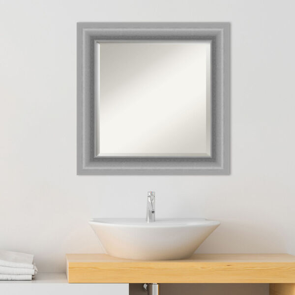 Peak Brushed Nickel 26W X 26H-Inch Bathroom Vanity Wall Mirror, image 3