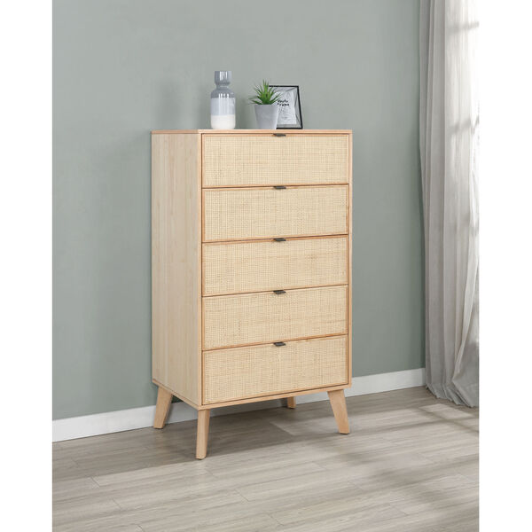 Ivy Natural Chest with Five Drawer, image 2