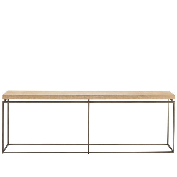 Watts Rustic Natural Oak and Black Console Table, image 1
