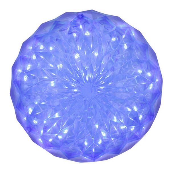 30 Light 6 Inch Blue LED Outdoor Crystal Ball, image 1