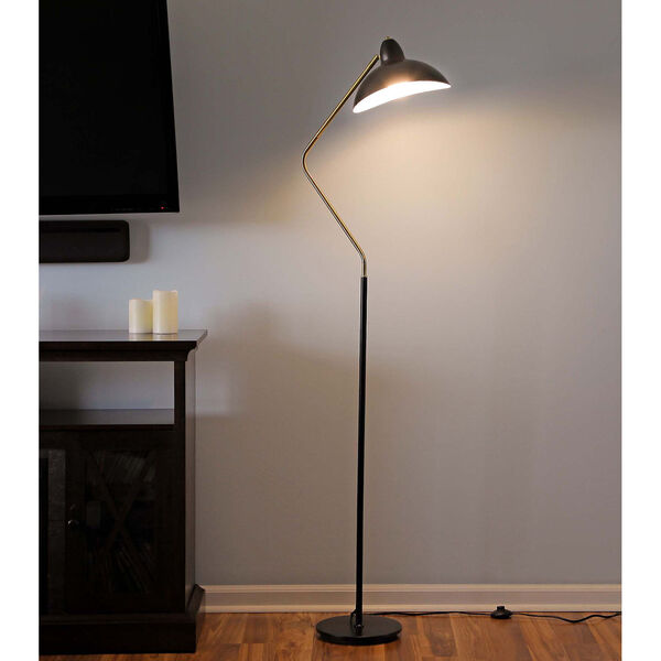 Swoop Black LED Floor Lamp, image 5