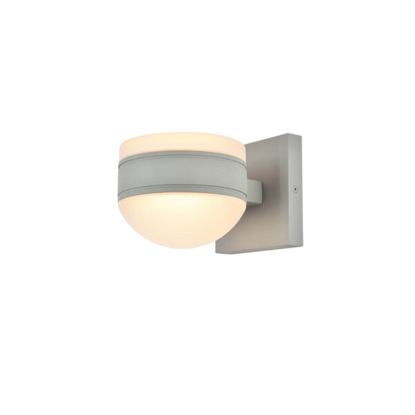 Raine Silver 600 Lumens 16-Light LED Outdoor Wall Sconce, image 2