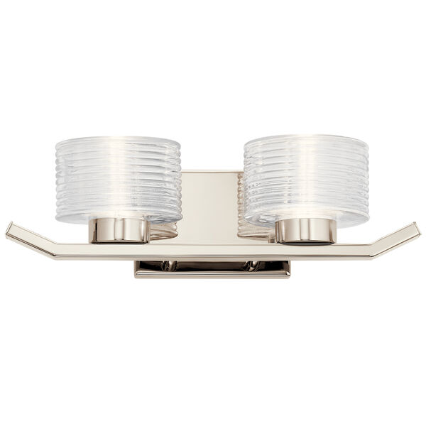 Lasus Polished Nickel Two-Light Wall Sconce, image 2
