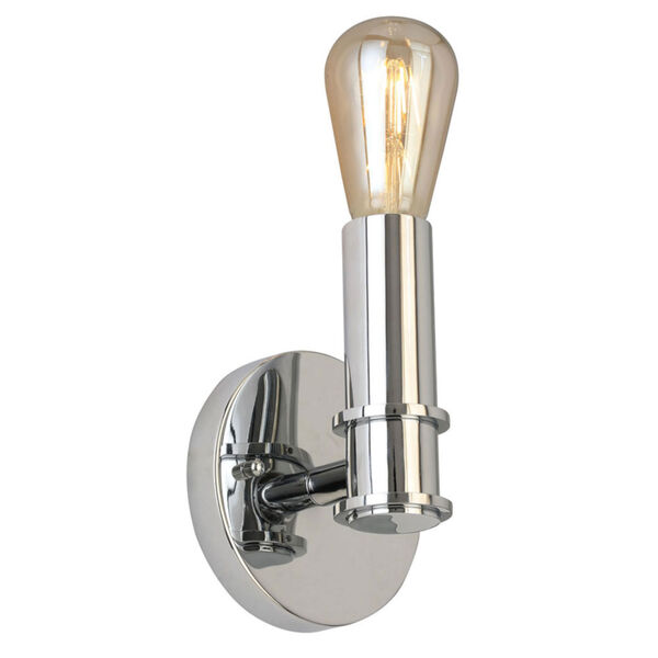 Drucker Silver One-Light Wall Sconce, image 1