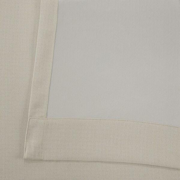 Ivory Polyester Blackout Single Panel Curtain 50 x 108, image 5