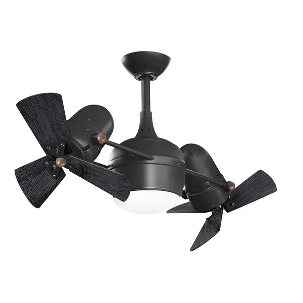 Dagny Matte Black LED Rotational Ceiling Fan, image 1