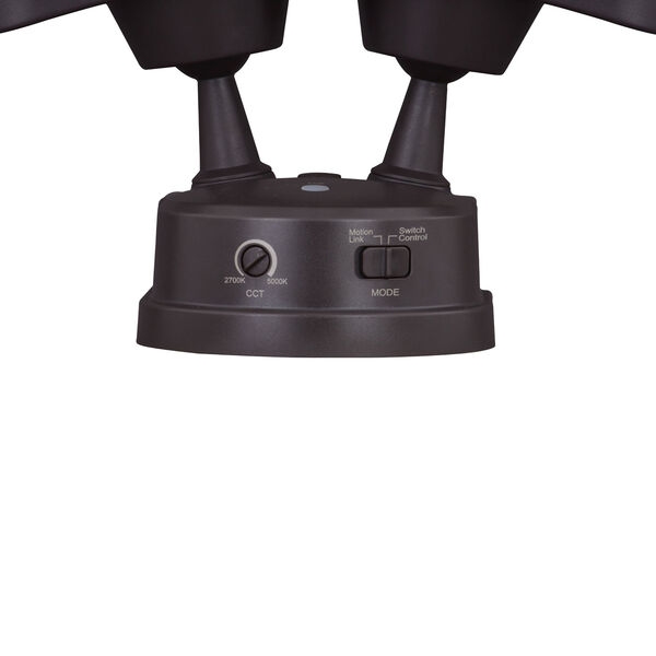 Lambda Bronze Two-Light Outdoor Linkable Adjustable Integrated LED Security Flood Light, image 4