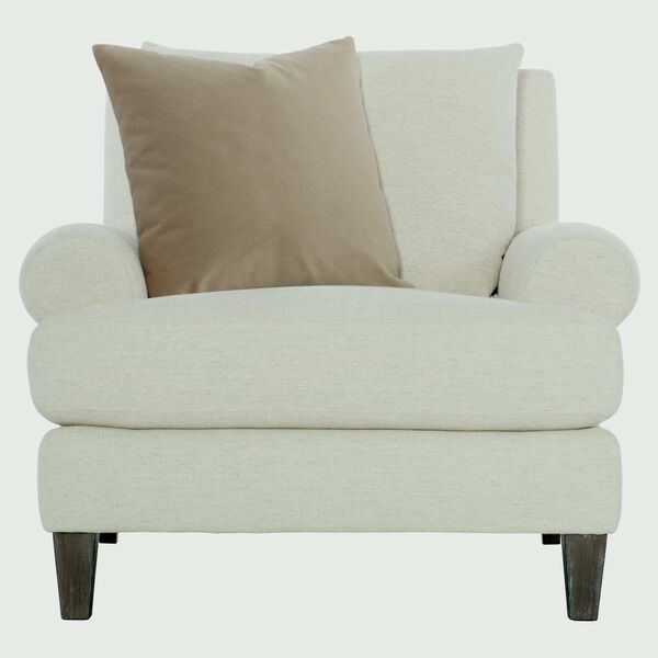 Isabella Cream and Walnut Chair with Toss Pillows, image 3
