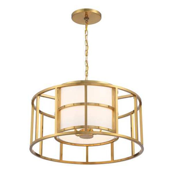 Hulton Luxe Gold Five-Light Chandelier, image 2