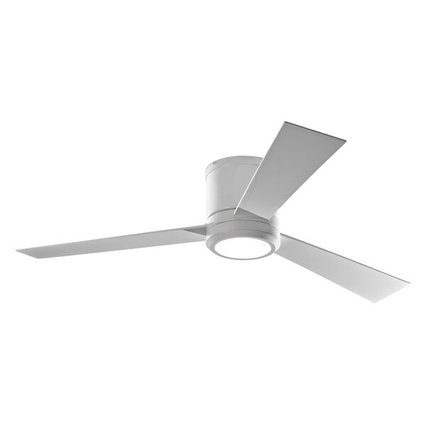 Clarity Matte White 52-Inch LED Ceiling Fan, image 1