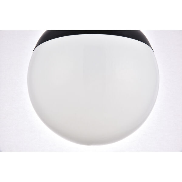 Eclipse Black and Frosted White 12-Inch One-Light Pendant, image 5