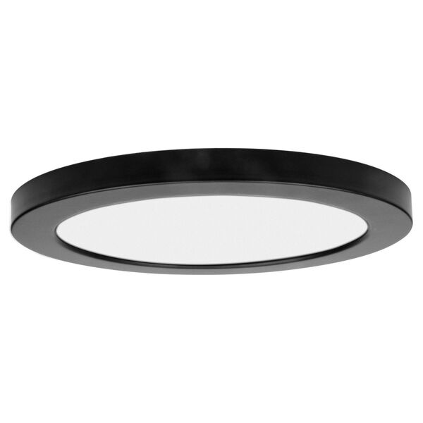 ModPLUS Black LED Dimmable Round Flush Mount, image 1