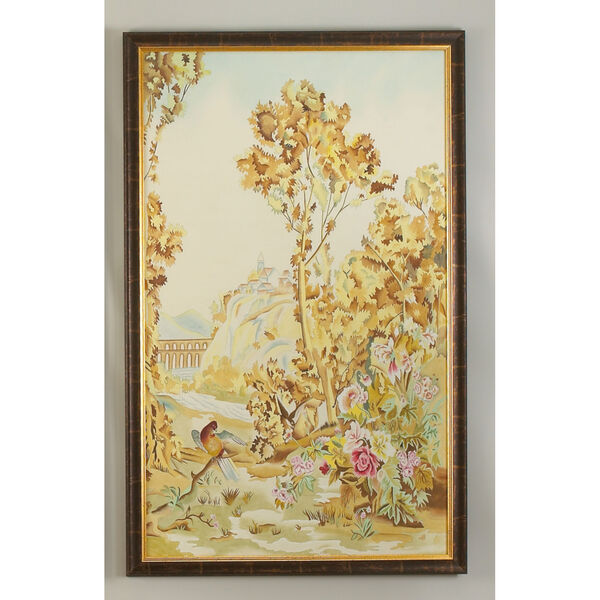 Antique Gold and Brown Aubusson Panel - B Wall Art, image 1