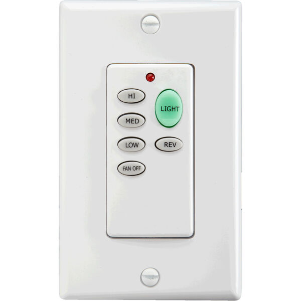 White and Ivory 3-Inch Ceiling Fan Wall Control, image 1