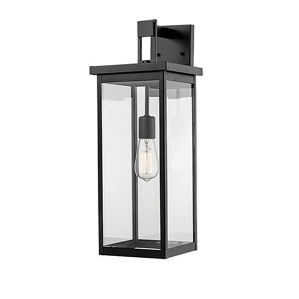 Castor Black Eight-Inch One-Light Outdoor Wall Sconce, image 1