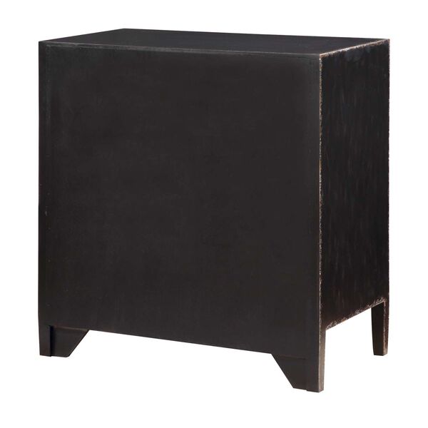 Patterson Aged Black Three Drawer Chest, image 4