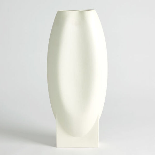 Orpheus Ivory Clay Baked Large Vase, image 1