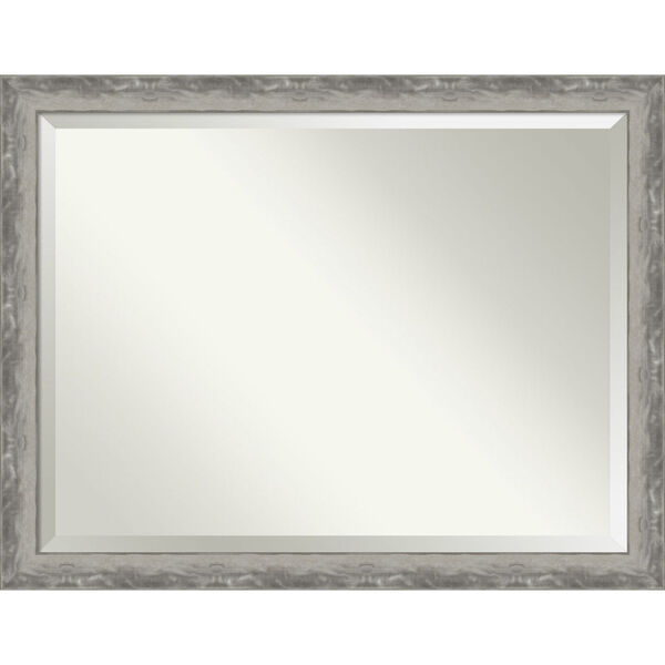 Waveline Silver 44W X 34H-Inch Bathroom Vanity Wall Mirror, image 1
