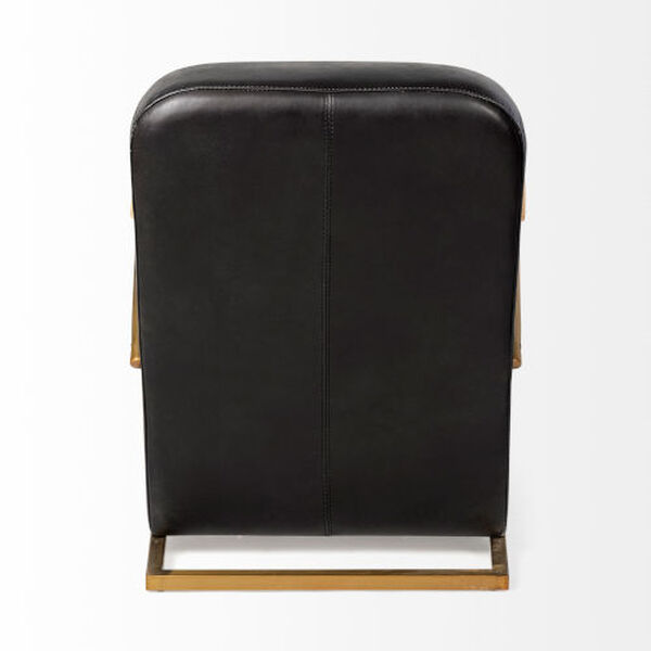 Horace I Black and Gold Accent Chair, image 4