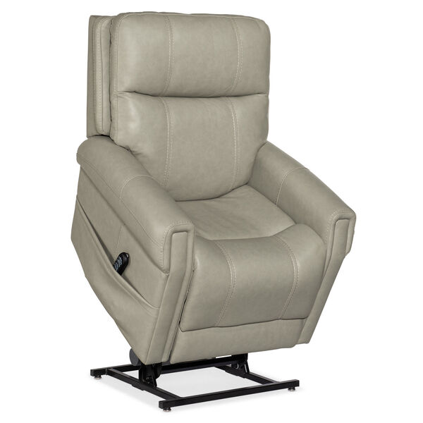 Carroll Gray Power Recliner with Power Headrest, image 4