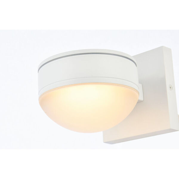 Raine White 340 Lumens Eight-Light LED Outdoor Wall Sconce, image 3