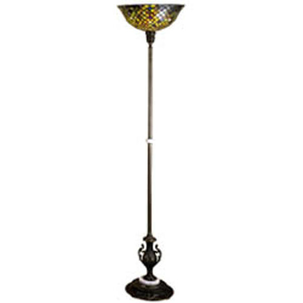 Fish Scale Tiffany Torchiere Lamp, image 1
