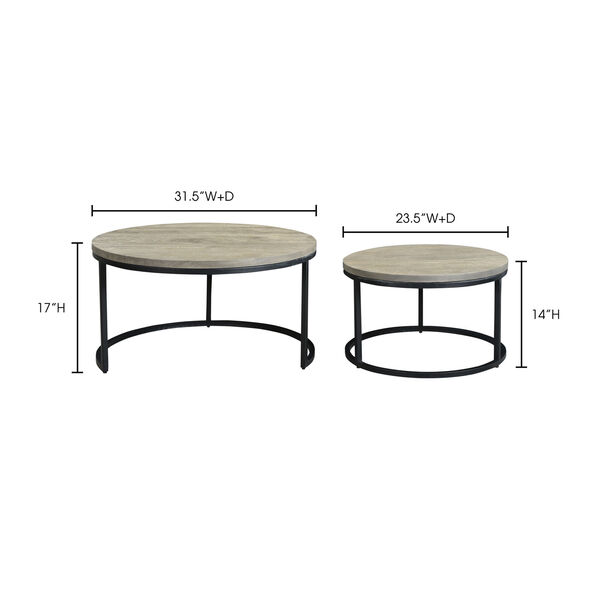 Drey Round Nesting Coffee Tables Set Of 2, image 6