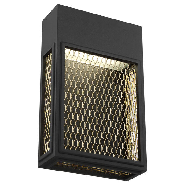 Metro Black And Gold 8-Inch Led Outdoor Wall Sconce, image 6