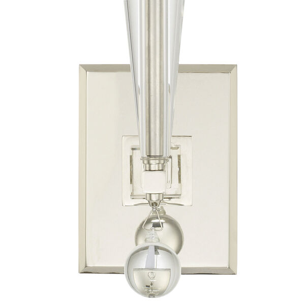 Paxton Polished Nickel One-Light Sconce, image 3