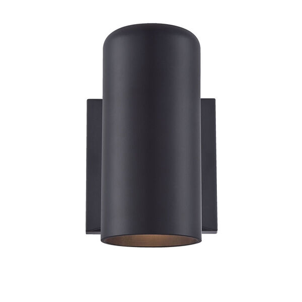 Matte Black Four-Inch One-Light Outdoor Wall Mount, image 1