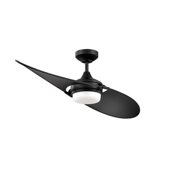 Tango Black LED Ceiling Fan with Black Blades, image 1
