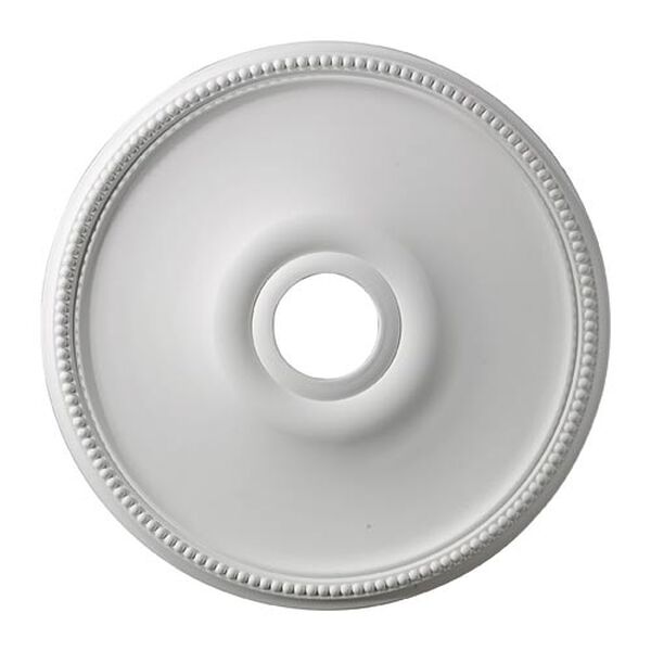 Brittany White 19-Inch Ceiling Medallion, image 1