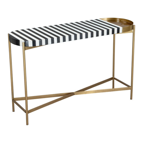 Saber Gold and Multicolor Console Table, image 1