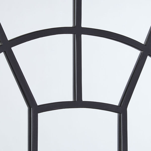 Laurel Black Arched Windowpane Wall Mirror, image 5