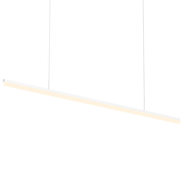 Stiletto Satin White 72-Inch LED Pendant, image 1