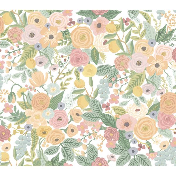 Garden Party Pastel Peel and Stick Wallpaper, image 2