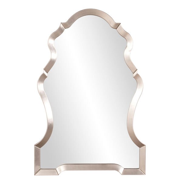 Hammered Pewter Wide Vase Mirror, image 1