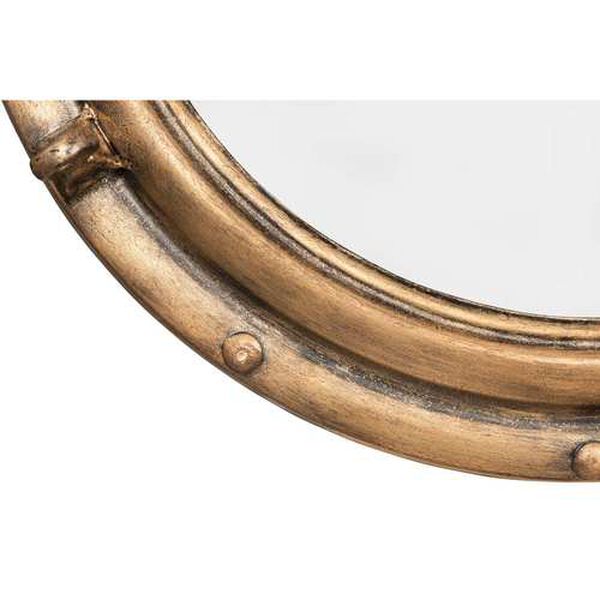 Gold 22-Inch Round Wall Mirror, image 3