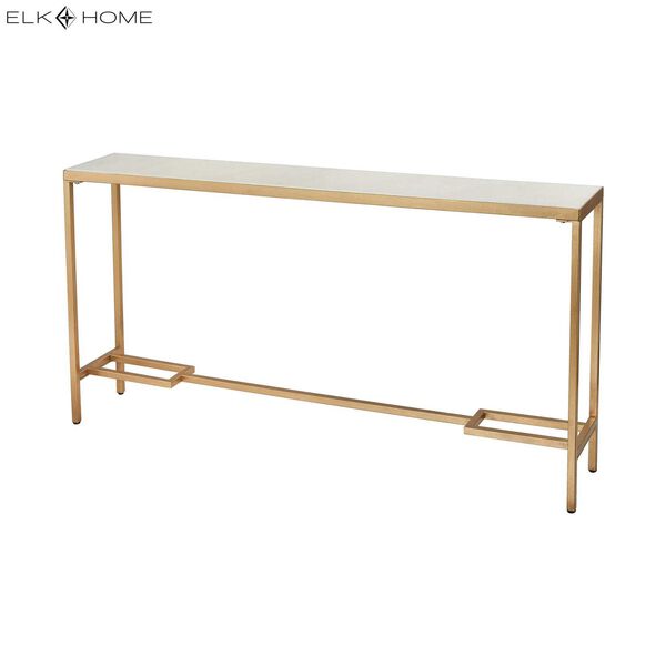Equus Gold and White Console Table, image 4
