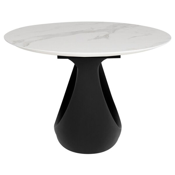 Montana White and Black Dining Table, image 3