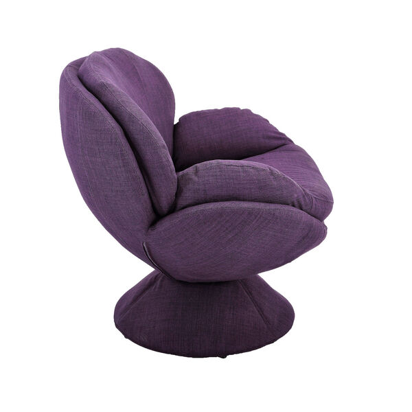 Nicollet Purple Fabric Armed Leisure Chair, image 4