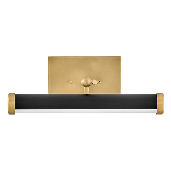 Regis Heritage Brass and Black Small Integrated LED Wall Sconce, image 5