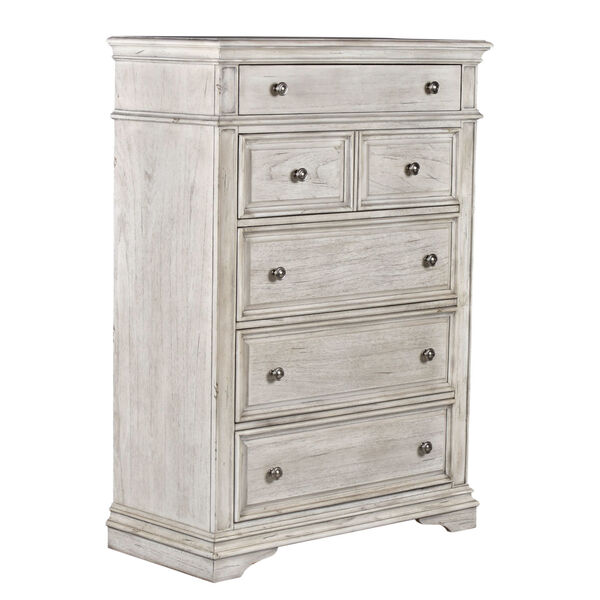 Highland Park Distressed Rustic Ivory Chest, image 2