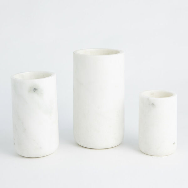 White 5-Inch Marble Vase, image 5