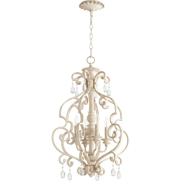 San Miguel Persian White 19-Inch Four-Light Chandelier, image 1