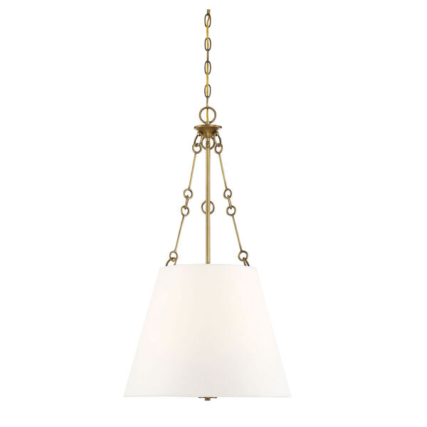 Selby Warm Brass Four-Light Pendant, image 1