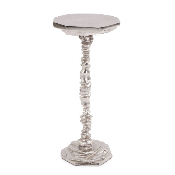 Raw Silver Martini Table, image 1